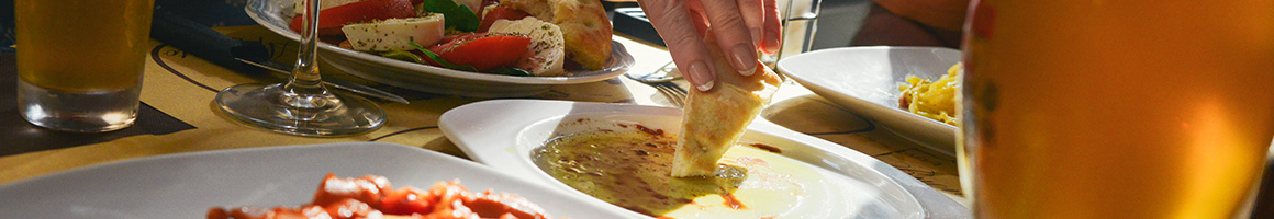 Eating at The Tea House On Los Rios restaurant in San Juan Capistrano, CA.
